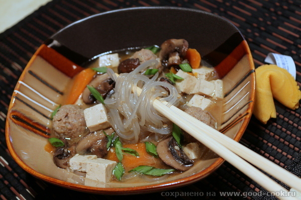 Pork and Mushroom Noodle Soup